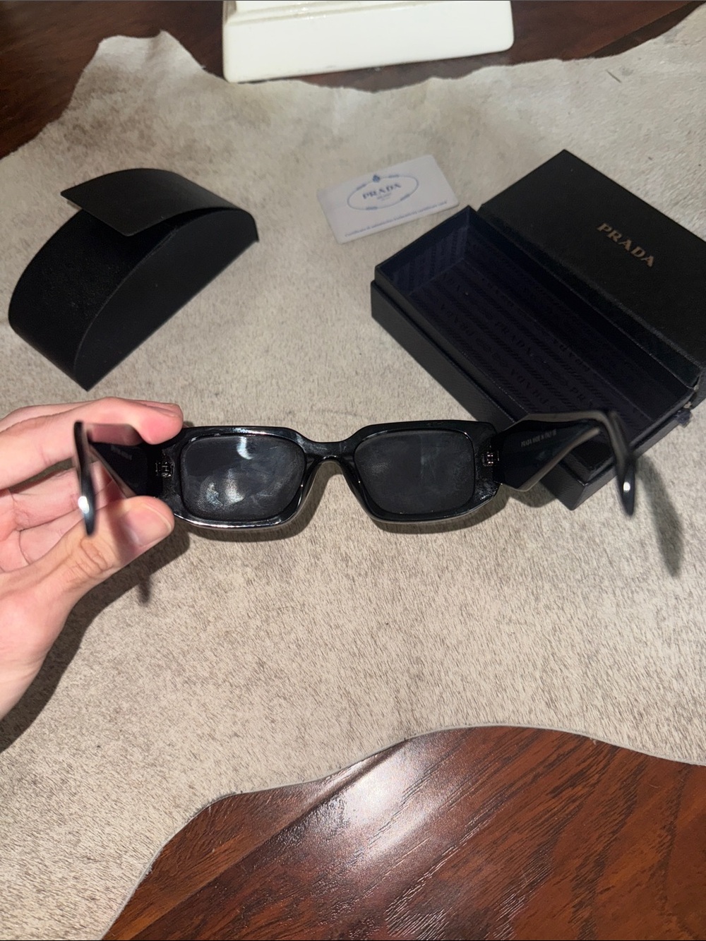 Prada Black Symbole Sunglasses - Picture 6 of 14